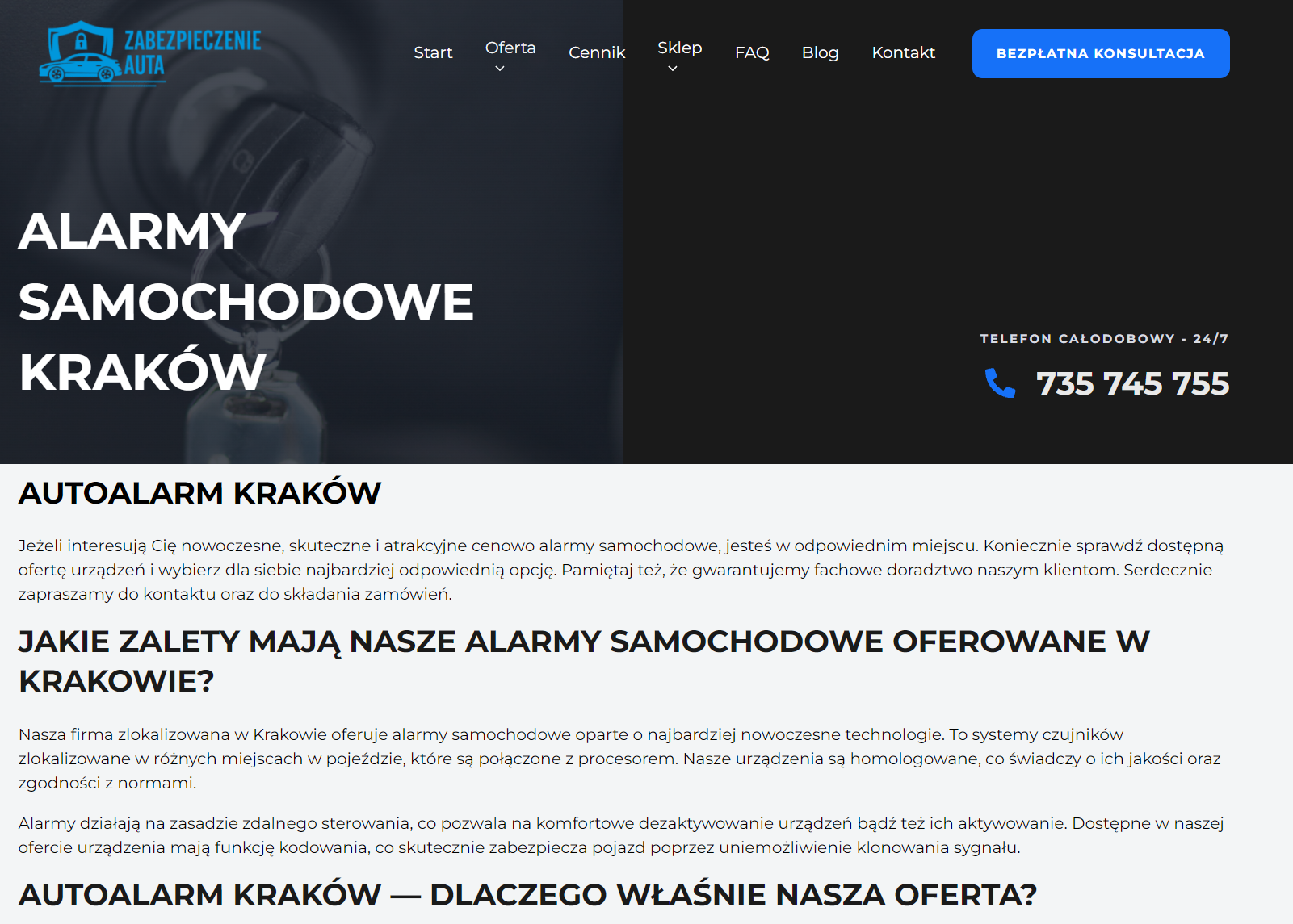Alarmy samochodowe w Krakowie - jak zabezpieczyć auto przed kradzieżą w dużym mieście?