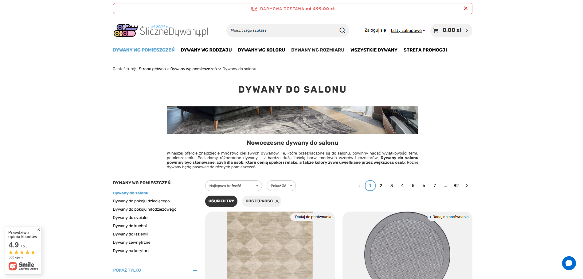 Dywany do salonu: okrągłe, prostokątne czy kwadratowe?