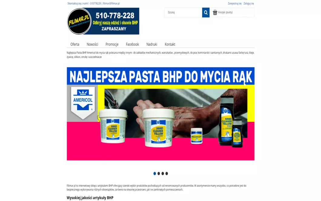 Zrzut ekranu strony